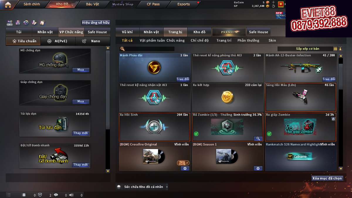shop acc cf uy tin gia re